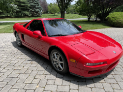 1996 Acura NSX in Formula Red over Tan