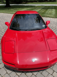 1996 Acura NSX in Formula Red over Tan