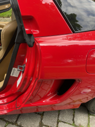 1996 Acura NSX in Formula Red over Tan