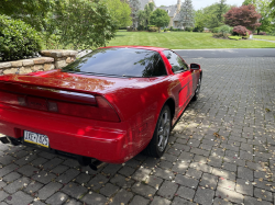 1996 Acura NSX in Formula Red over Tan
