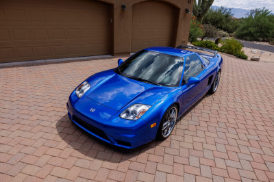 2002 Acura NSX in Long Beach Blue over Blue