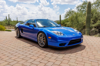2002 Acura NSX in Long Beach Blue over Blue