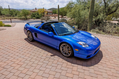 2002 Acura NSX in Long Beach Blue over Blue