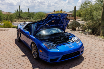 2002 Acura NSX in Long Beach Blue over Blue