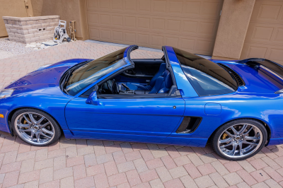 2002 Acura NSX in Long Beach Blue over Blue
