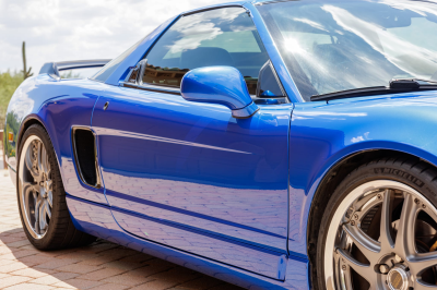 2002 Acura NSX in Long Beach Blue over Blue