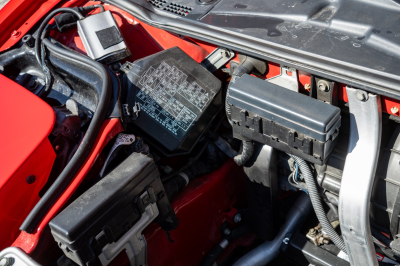 1998 Acura NSX in Formula Red over Black