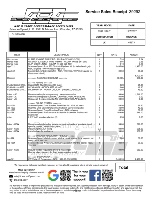 1998 Acura NSX in Formula Red over Black