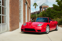 2002 Acura NSX in New Formula Red over Red