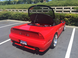 1993 Acura NSX in Formula Red over Ivory