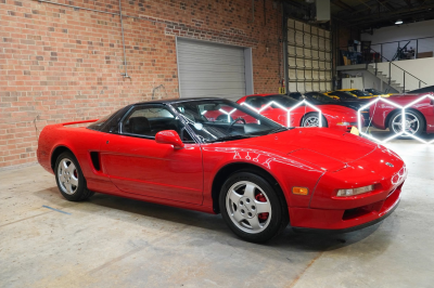 1993 Acura NSX in Formula Red over Black