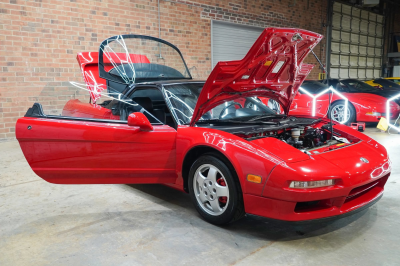 1993 Acura NSX in Formula Red over Black