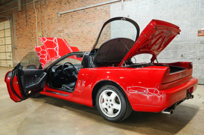 1993 Acura NSX in Formula Red over Black