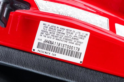 1995 Acura NSX in Formula Red over Black