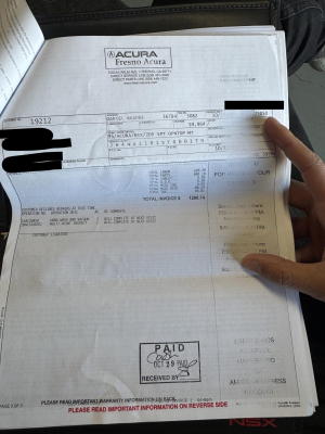 1995 Acura NSX in Formula Red over Black