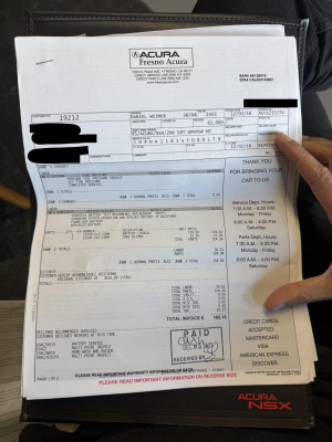 1995 Acura NSX in Formula Red over Black