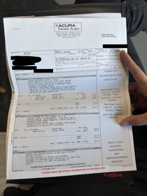 1995 Acura NSX in Formula Red over Black