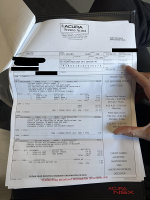 1995 Acura NSX in Formula Red over Black