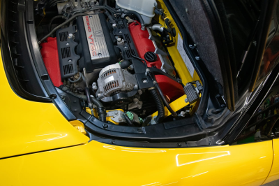 1999 Acura NSX in Spa Yellow over Black