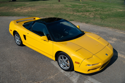 1999 Acura NSX in Spa Yellow over Black
