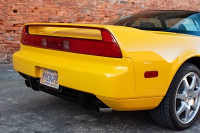 1999 Acura NSX in Spa Yellow over Black