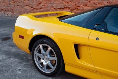 1999 Acura NSX in Spa Yellow over Black