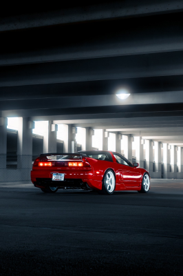 1997 Acura NSX in Formula Red over Black