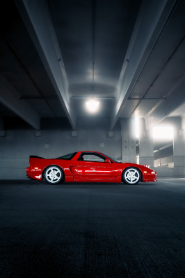 1997 Acura NSX in Formula Red over Black