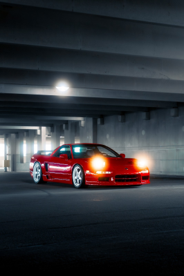 1997 Acura NSX in Formula Red over Black