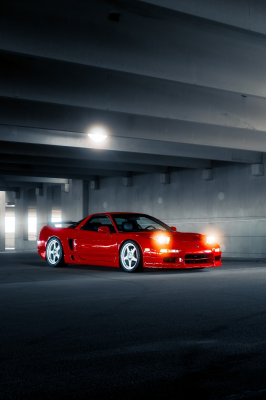 1997 Acura NSX in Formula Red over Black