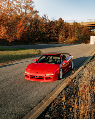 1997 Acura NSX in Formula Red over Black