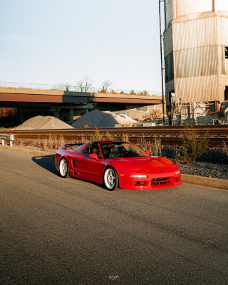 1997 Acura NSX in Formula Red over Black