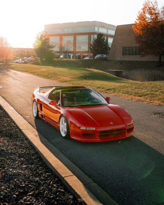 1997 Acura NSX in Formula Red over Black