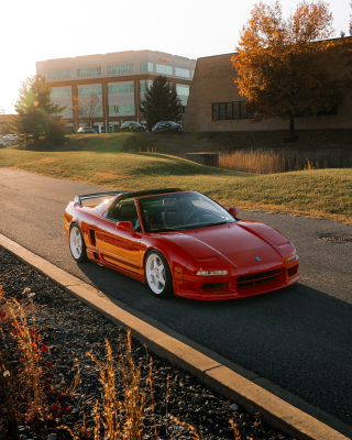 1997 Acura NSX in Formula Red over Black
