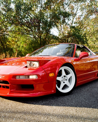 1997 Acura NSX in Formula Red over Black