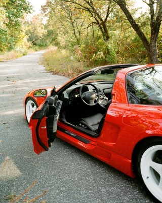 1997 Acura NSX in Formula Red over Black