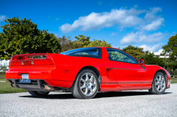 1996 Acura NSX in Formula Red over Black