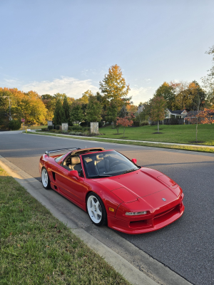 1997 Acura NSX in Formula Red over Black