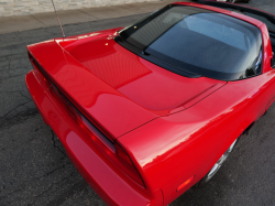 1996 Acura NSX in Formula Red over Black