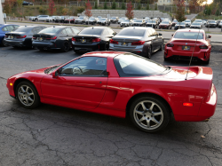 1996 Acura NSX in Formula Red over Black