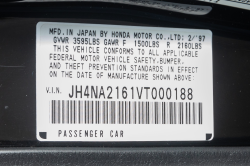 1997 Acura NSX in Berlina Black over Black
