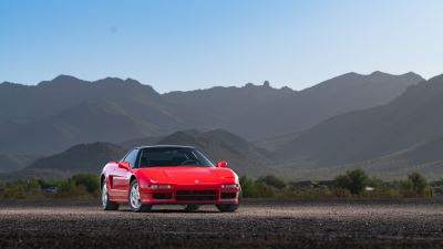 1993 Acura NSX in Formula Red over Black