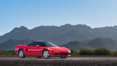 1993 Acura NSX in Formula Red over Black