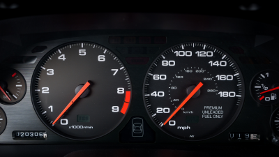 1993 Acura NSX in Formula Red over Black