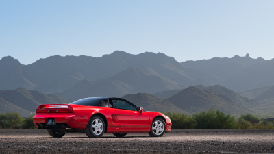 1993 Acura NSX in Formula Red over Black