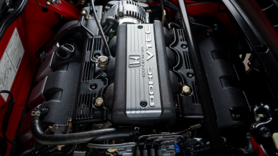 1993 Acura NSX in Formula Red over Black