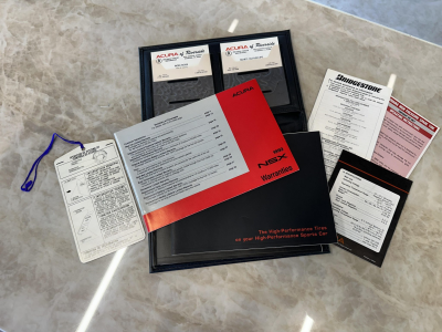 1993 Acura NSX in Formula Red over Black