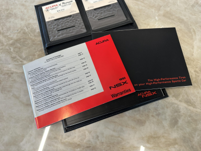 1993 Acura NSX in Formula Red over Black