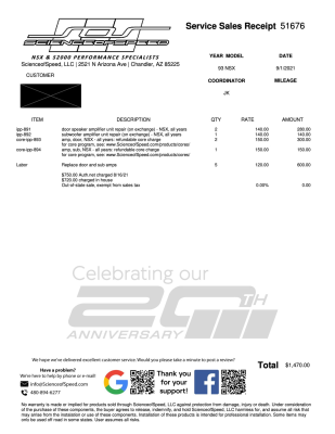 1993 Acura NSX in Formula Red over Black