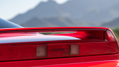 1993 Acura NSX in Formula Red over Black